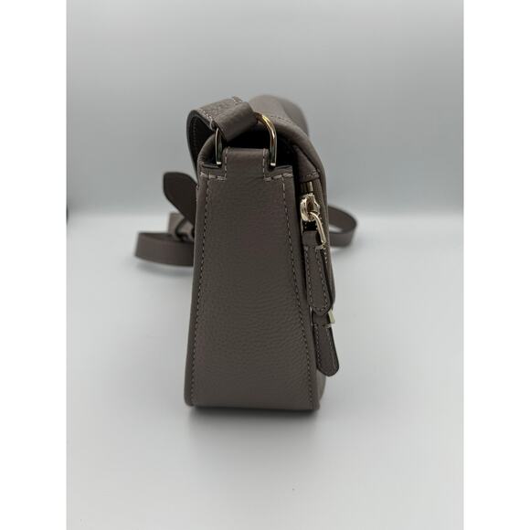 Kate Spade New York Pebbled Leather Crossbody Purse — Like New, Gray / Taupe - Picture 9 of 9